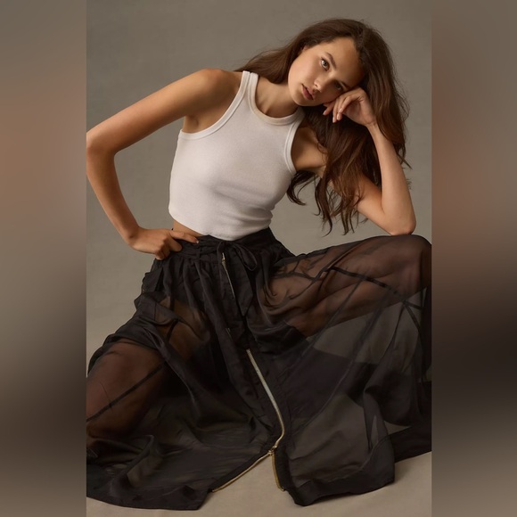Anthropologie Dresses & Skirts - By Anthropologie Sheer Parachute Skirt